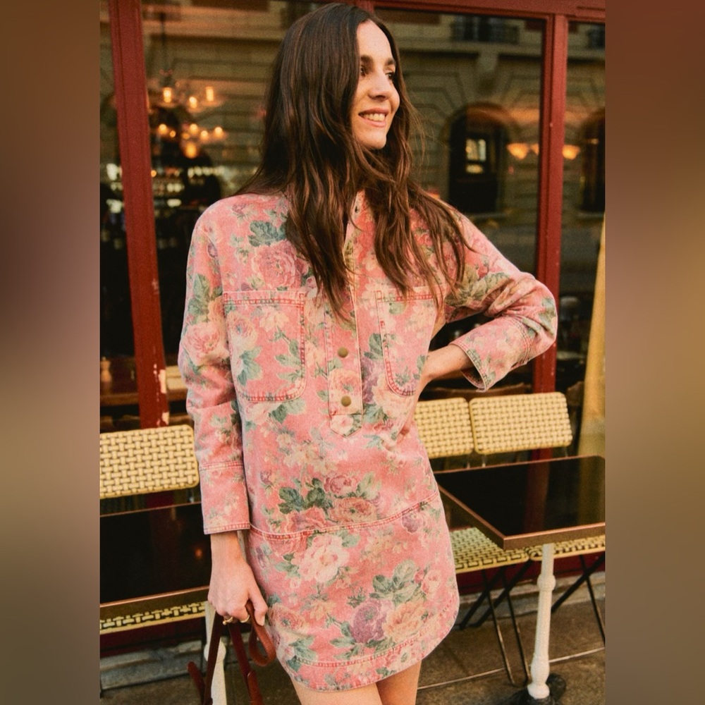 Sezane Salomé Dress Almeria Print - Size 4